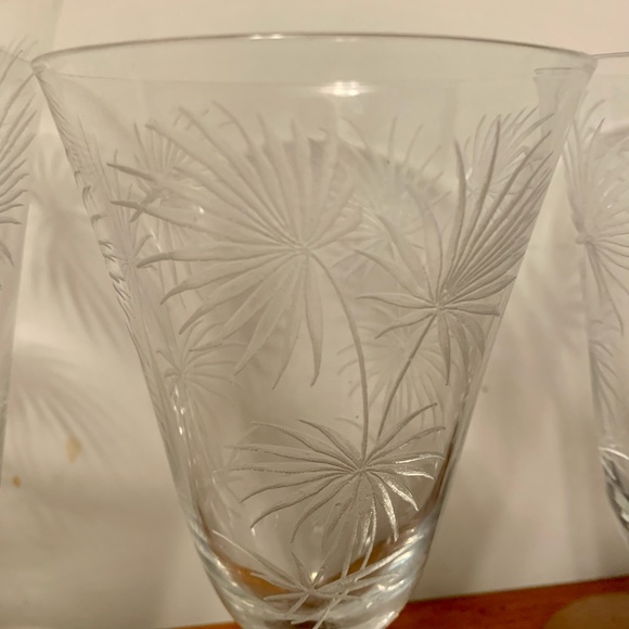 Vintage Fostoria Lido Iced Tea and Footed Tumblers - Picture 4 of 10